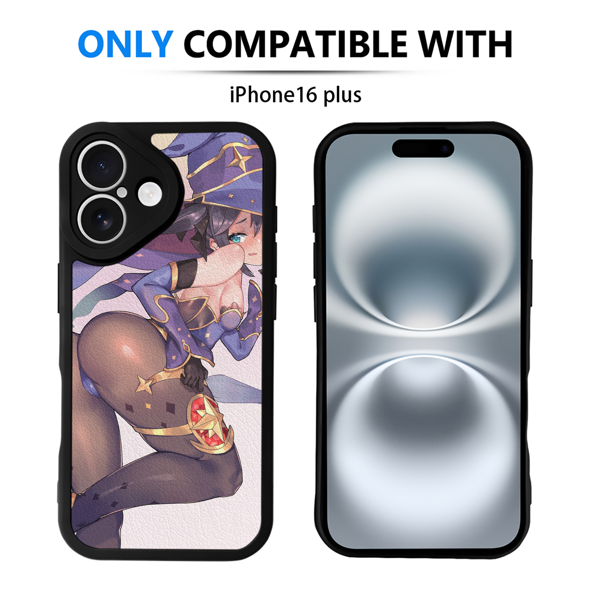 げんし神 genshin 【iPhone 16シリーズ対応】シリコンスマホケース（レザー調） 材質：シリコン